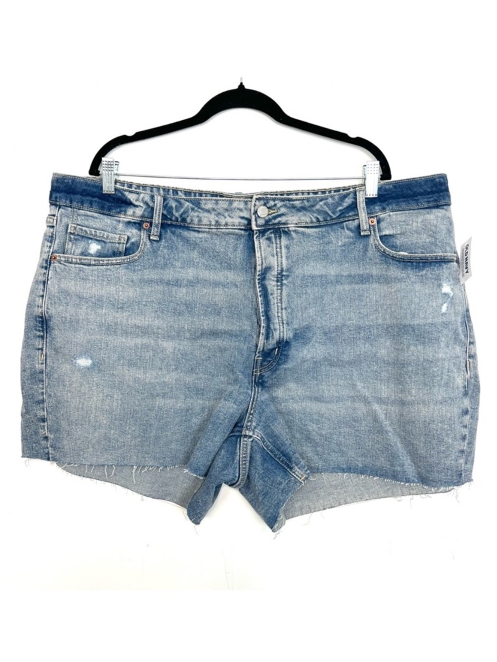 NWT Old Navy High-Rise OG Straight Jean Shorts Hidden Button Fly 24 3X cg